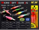 M&W Micro Soft Squid Jig (RX-1 RX-2), F0821